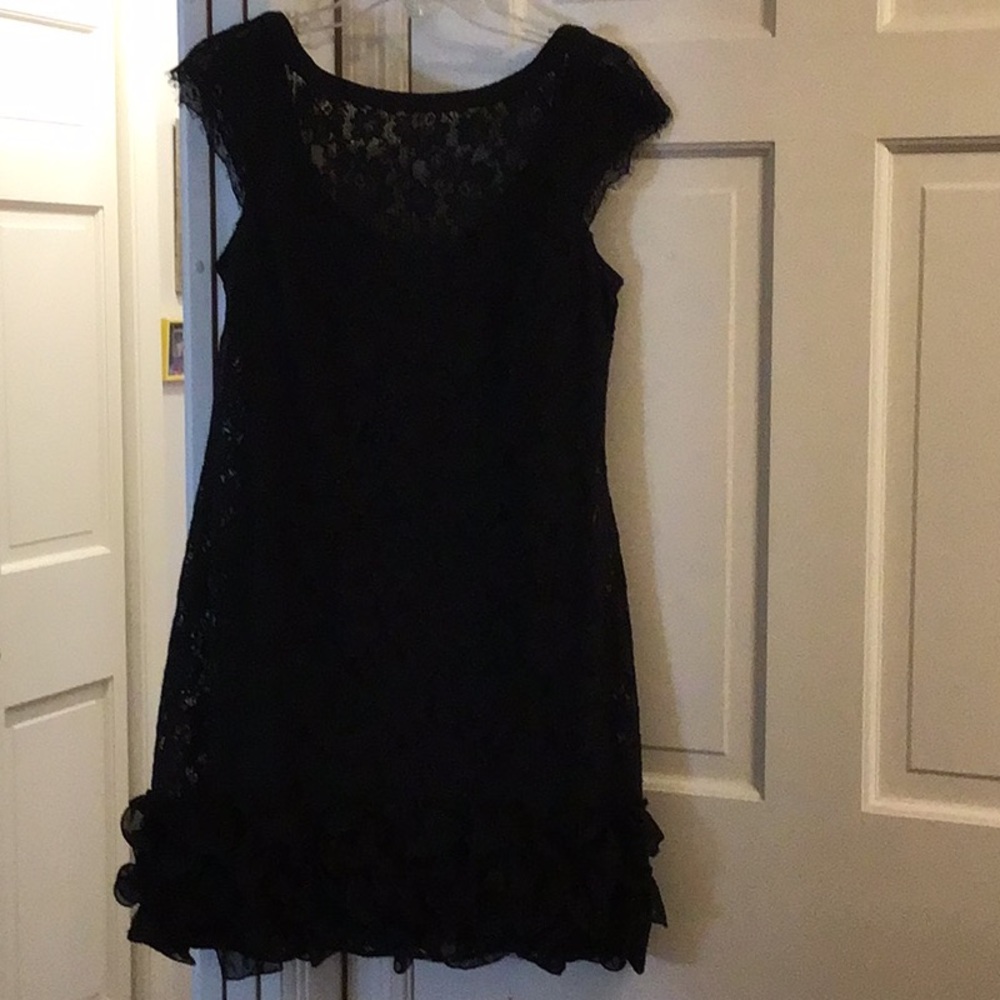 Black lace dress